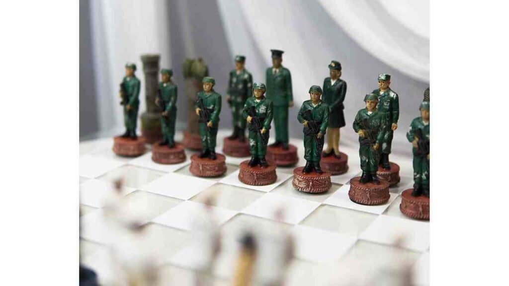 Ebros American Military Chess Sets US Army Land Warfare Branch VS Navy Naval Warfare Branch
