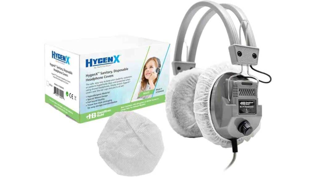 HamiltonBuhl - HECHYGENX45 HygenX Sanitary Ear Cushion Covers for Over-Ear Headphones