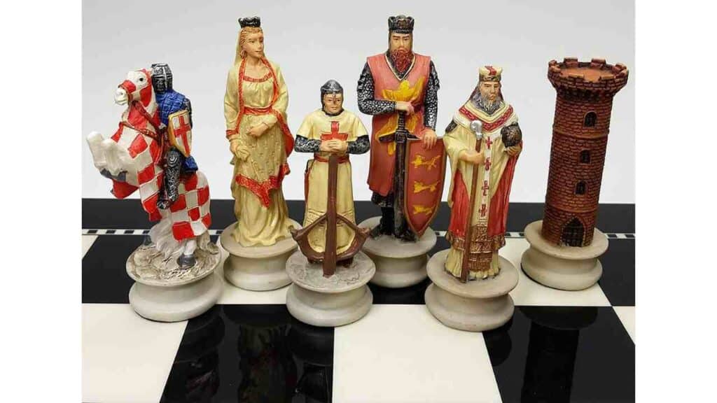 Medieval Times Crusades Chess Men Set Arabians vs Christians Crusade Renaissance Chess Sets
