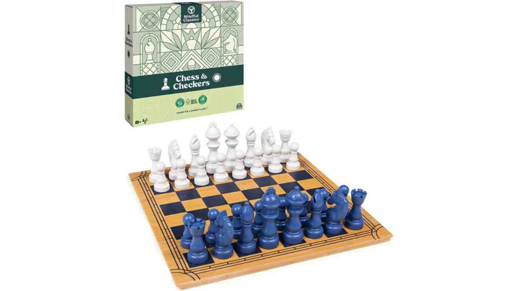 Mindful Classics, Chess Checkers Board Game Set