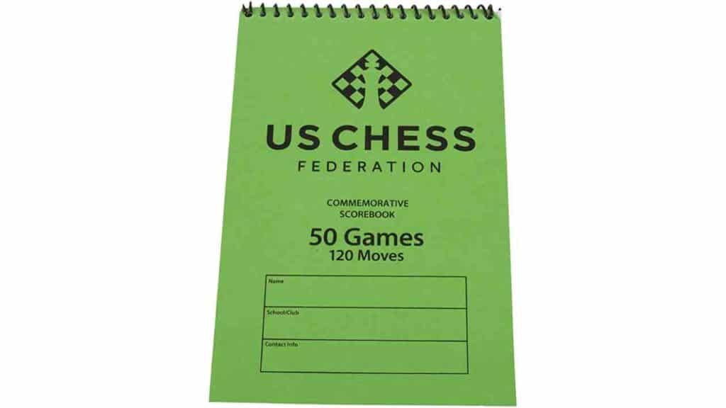 The House of Staunton US Chess Commemorative Spiral Chess Scorebook