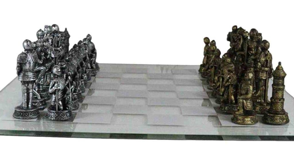 Warfare Age of Knights and Kings Resin Soldier Castle Knighthood Renaissance Chess Sets