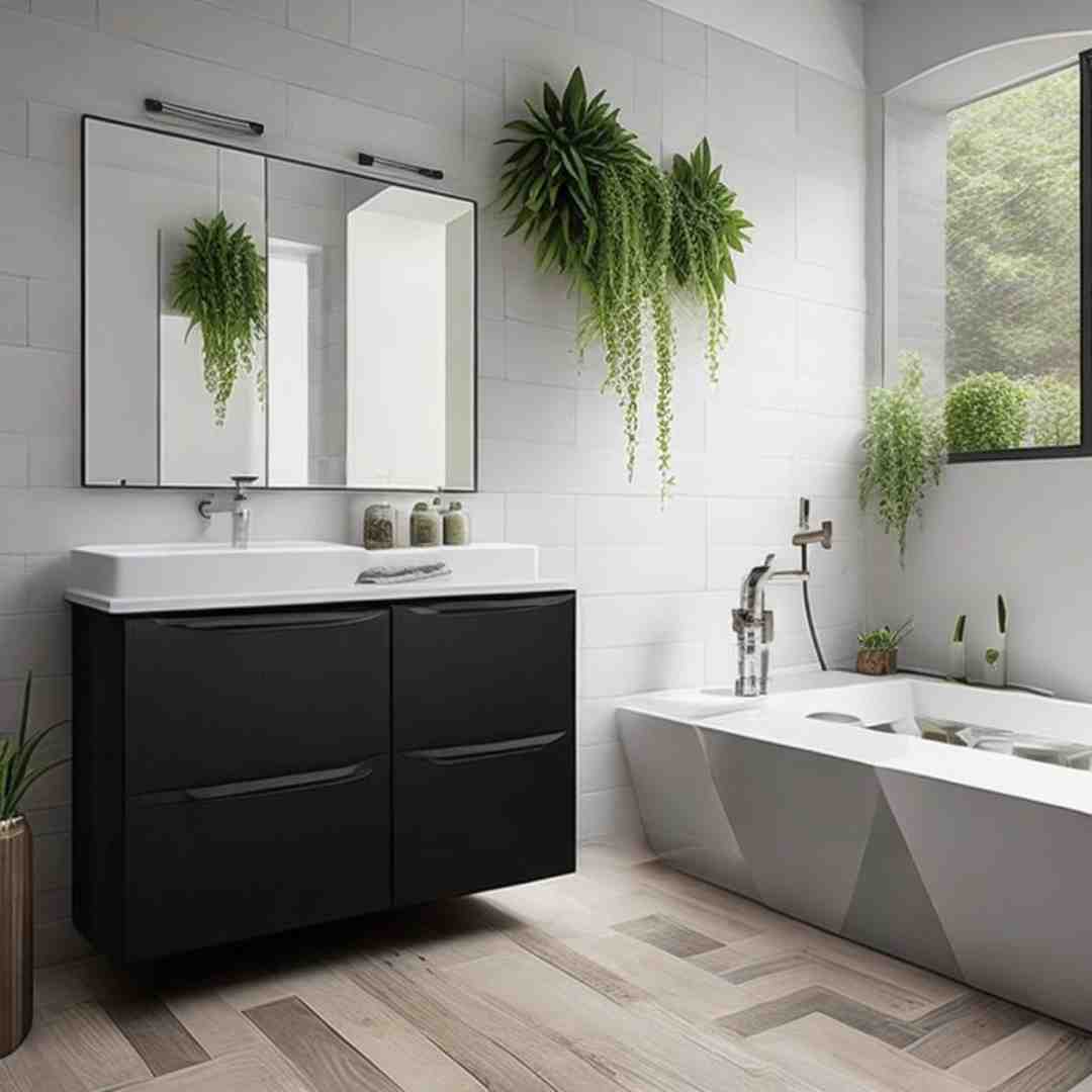 Apartment Bathroom Ideas greenery  SMG Images