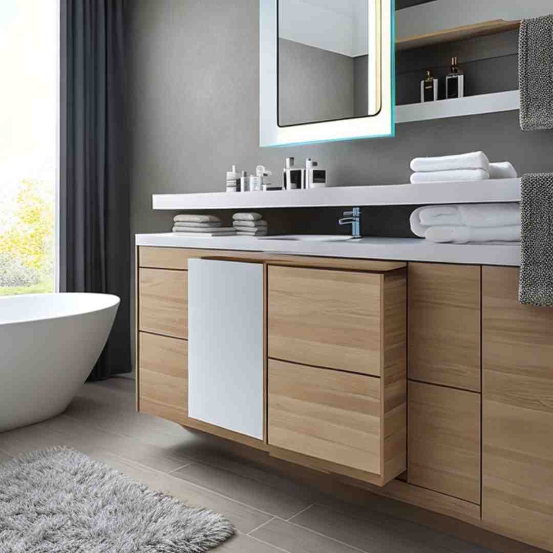 Apartment Bathroom Ideas multipurpose furniture SMG Images