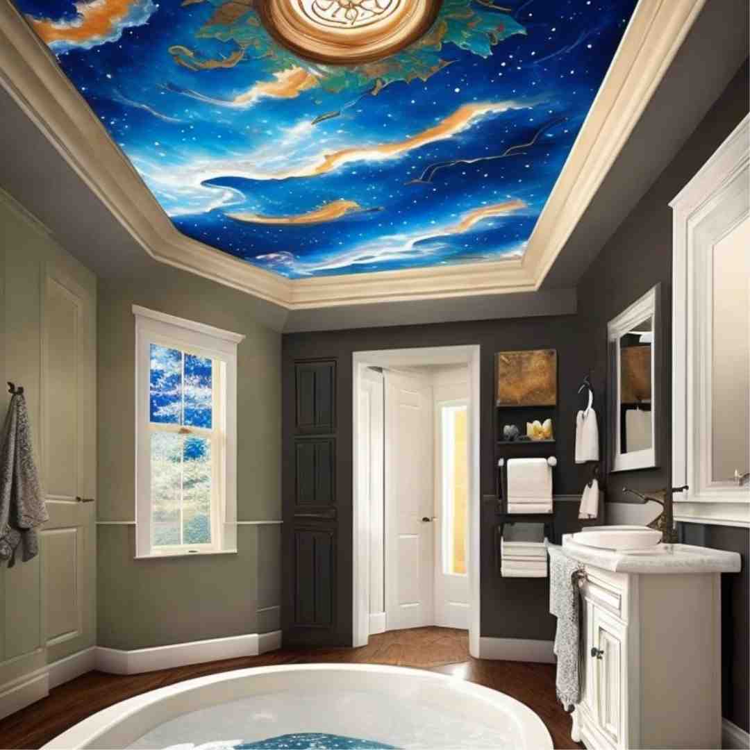Painted Bathroom Ceiling Ideas