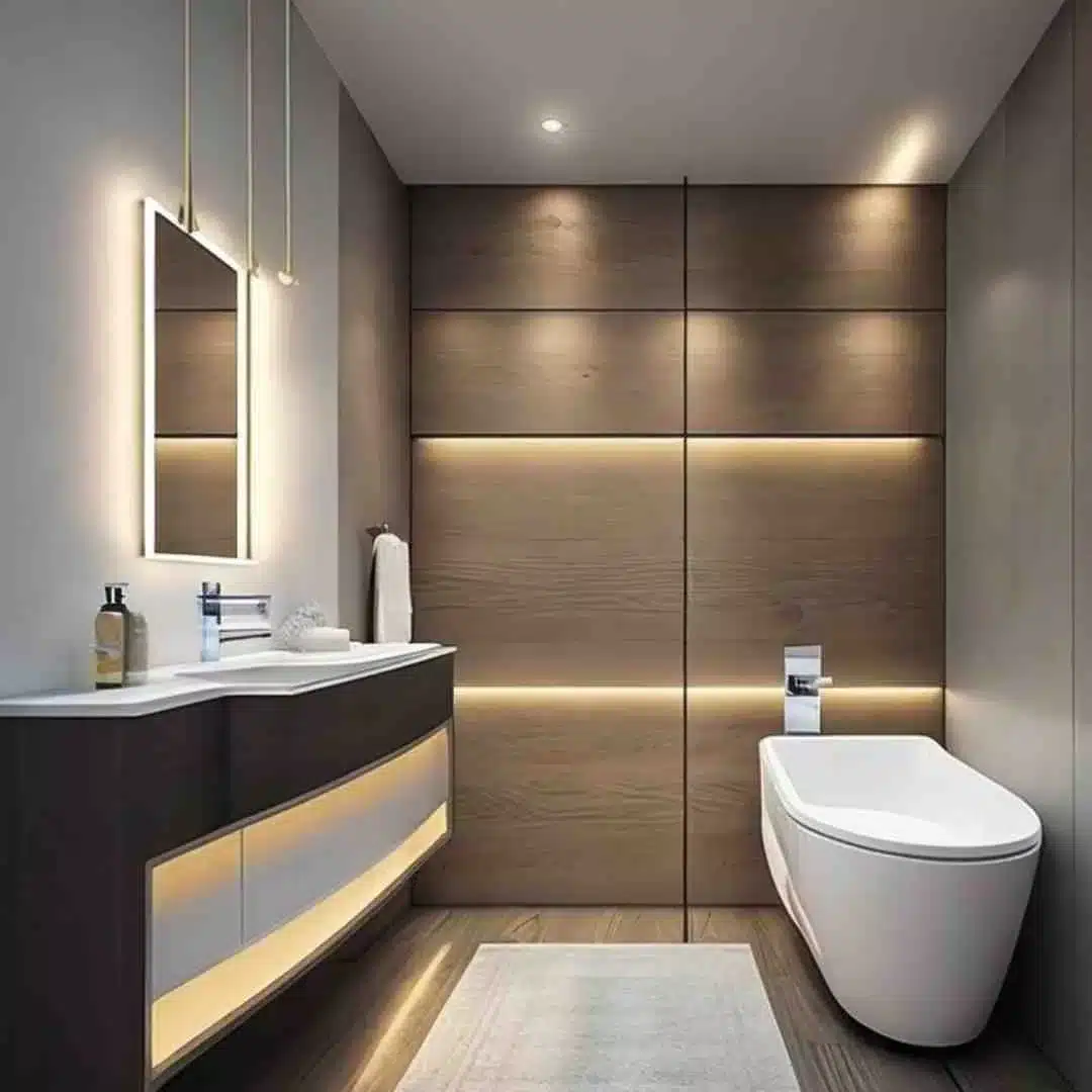 accent lighting guest bathroom ideas smgs images