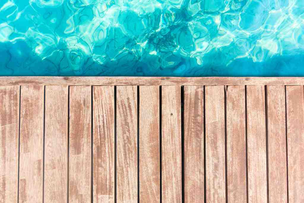 Section outdoor rug above ground pool deck ideas on a budget image